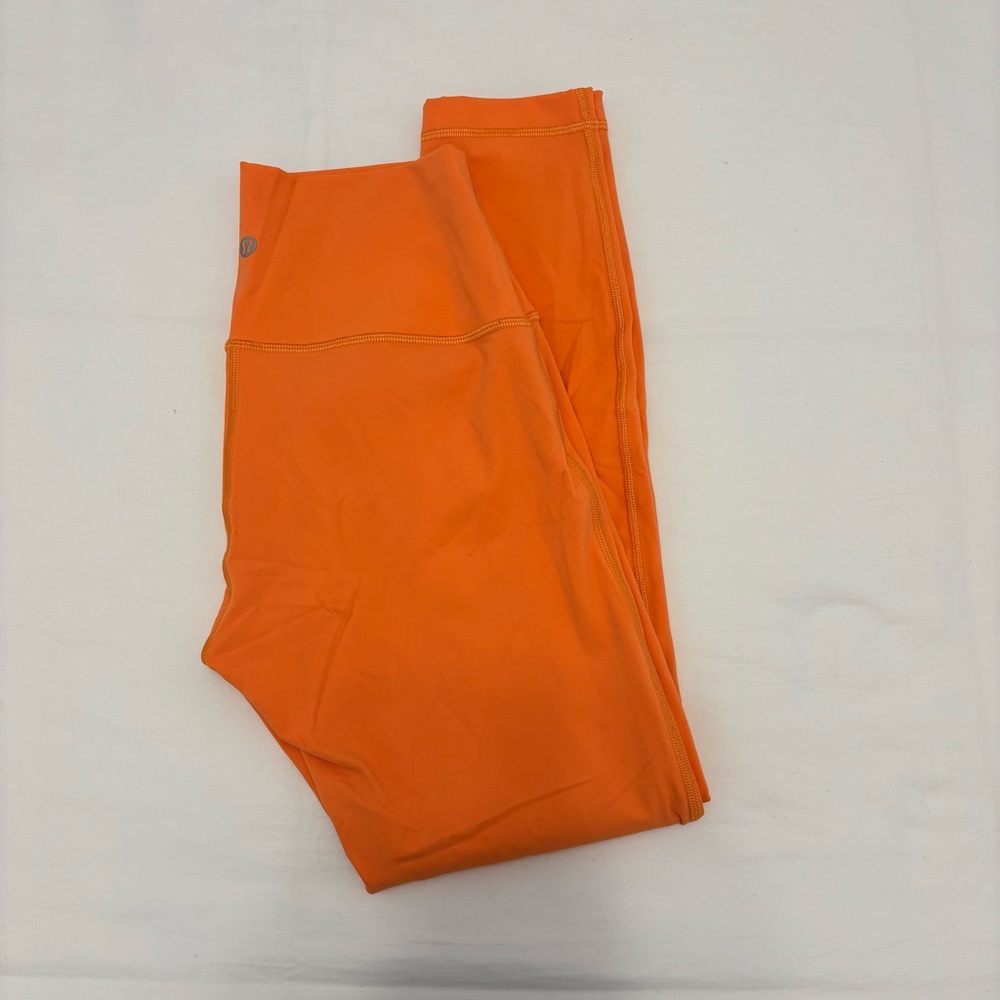 Lululemon Orange Wunder Under Leggings